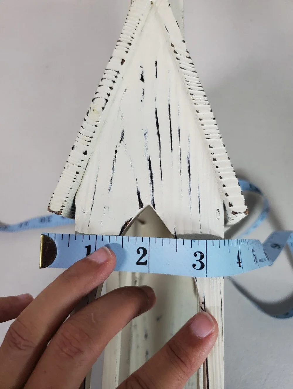 Shabby Chic Rustic Farmhouse Style Church Christmas Card Mail Holder Cottagecore
